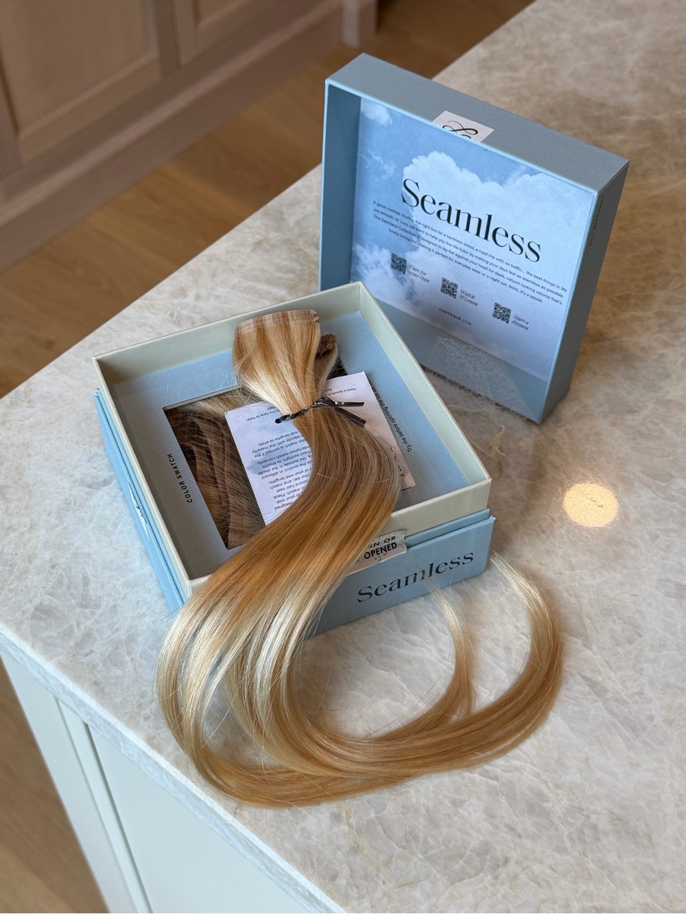 LUXY | 16" Seamless Dirty Blonde Highlights Clip-Ins (160g)